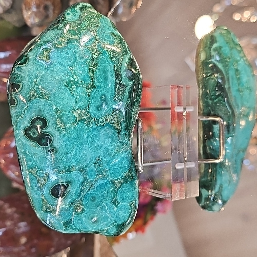 Chrysocolla And Green Malachite 5" x 2.3"